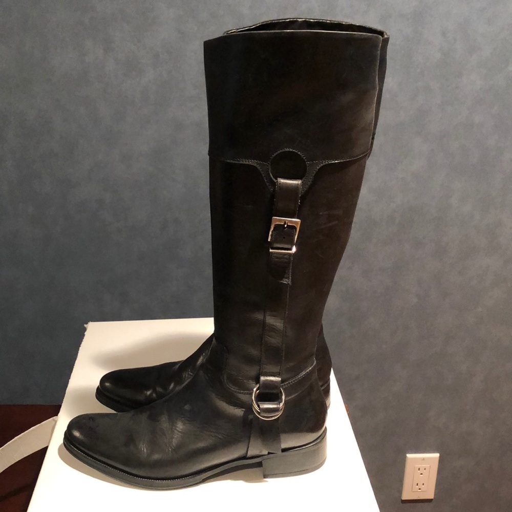 Black riding boot by “Steven Dann”